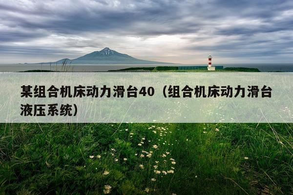 某组合机床动力滑台40（组合机床动力滑台液压系统）