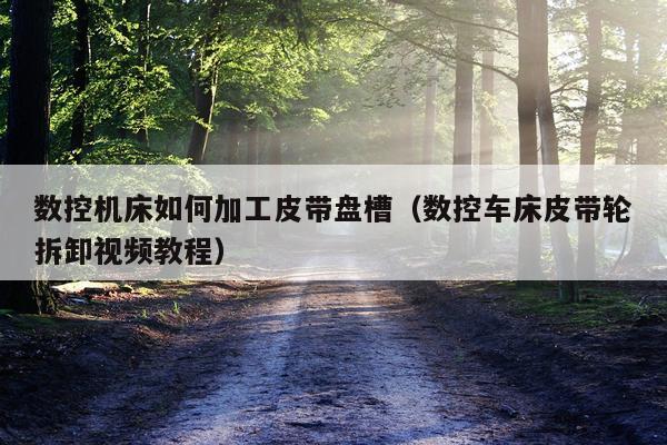数控机床如何加工皮带盘槽（数控车床皮带轮拆卸视频教程）