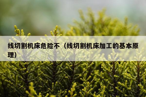 线切割机床危险不（线切割机床加工的基本原理）
