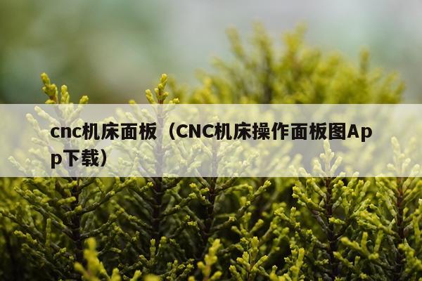 cnc机床面板（CNC机床操作面板图App下载）