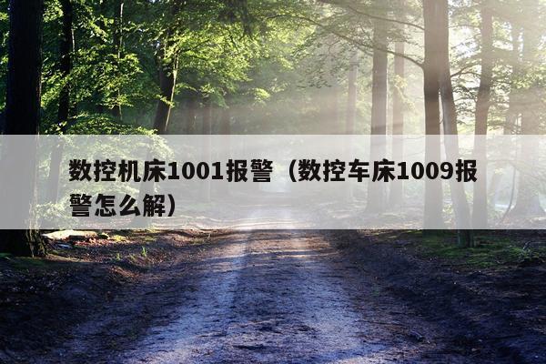 数控机床1001报警（数控车床1009报警怎么解）