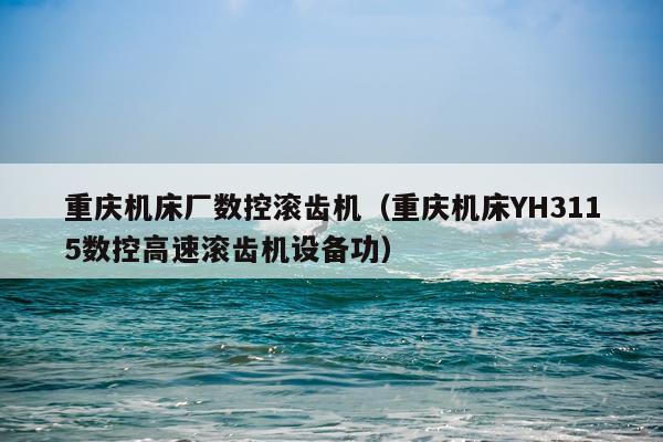 重庆机床厂数控滚齿机（重庆机床YH3115数控高速滚齿机设备功）