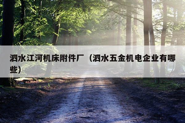 泗水江河机床附件厂(泗水五金机电企业有哪些)