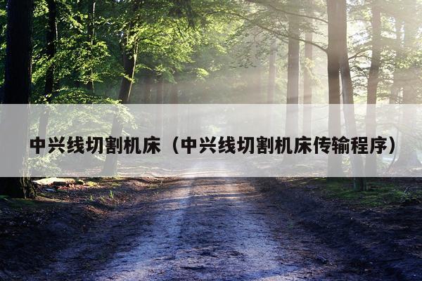中兴线切割机床（中兴线切割机床传输程序）