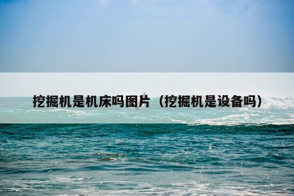 挖掘机是机床吗图片（挖掘机是设备吗）