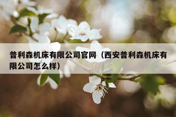 普利森机床有限公司官网（西安普利森机床有限公司怎么样）