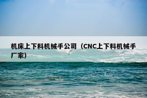 机床上下料机械手公司（CNC上下料机械手厂家）