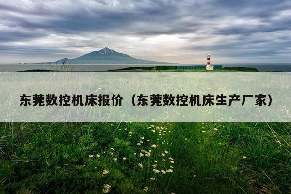 东莞数控机床报价（东莞数控机床生产厂家）