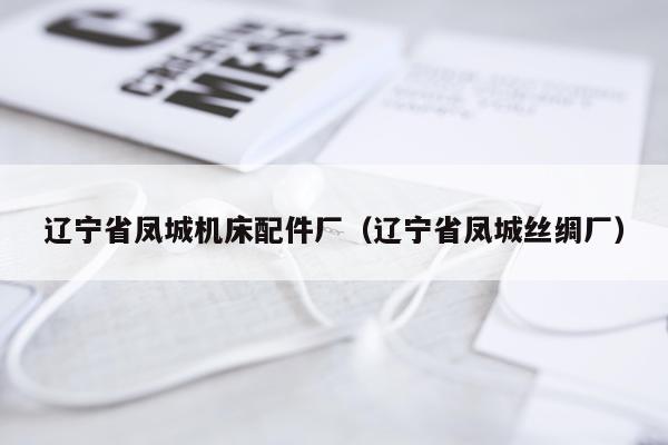 辽宁省凤城机床配件厂(辽宁省凤城丝绸厂)