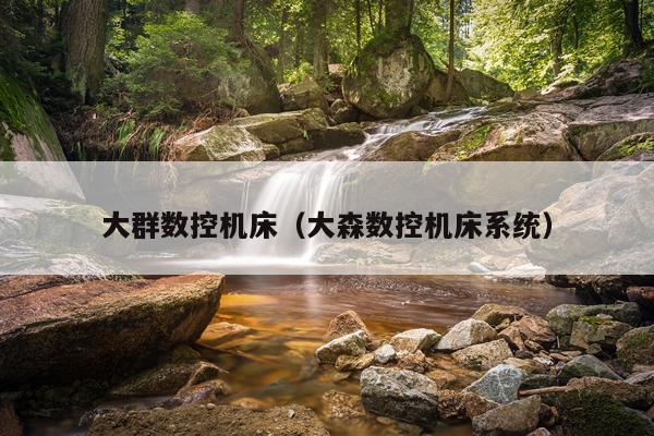 大群数控机床（大森数控机床系统）