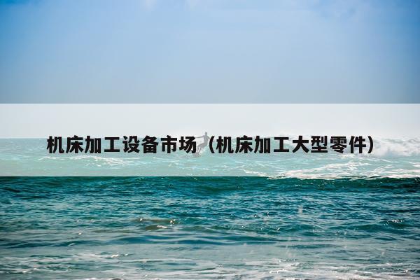 机床加工设备市场（机床加工大型零件）