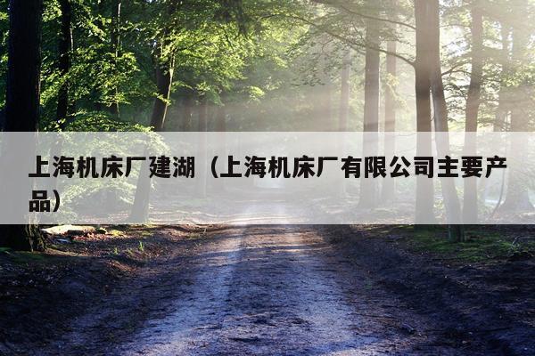 上海机床厂建湖（上海机床厂有限公司主要产品）