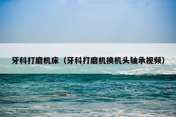 牙科打磨机床（牙科打磨机换机头轴承视频）