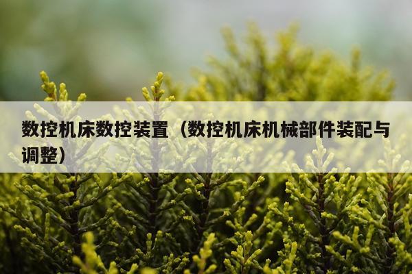 数控机床数控装置(数控机床机械部件装配与调整)